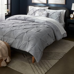 8pc Pinch Pleat Comforter and Sheet Set - Threshold™ - 1 of 4