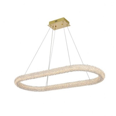 Elegant Lighting Bowen 1 - Light Chandelier in  Satin Gold