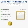 Avery Labels, 3" x 3", Gold-Metallic Ornaments, Glossy, 60ct - 2 of 4