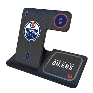 Keyscaper NHL Western Conference Teams Linen 15-Watt 3 in 1 Charging Station - 1 of 4