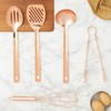 Juvale 5 Pieces Copper Kitchen Cooking Utensils Set, Rose Gold Cookware with Ladle, Whisk, Tongs, Slotted Spatula, Spoon - image 2 of 4