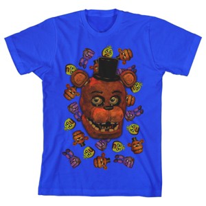 Royal Blue Video Game Five Nights at Freddy's Tee Shirt - 1 of 1