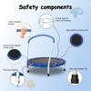 Whisen 36.2” Mini Toddler Trampoline with 6 Legs and Foam-covered Handle for Kids, Unique Print Design - 3 of 4