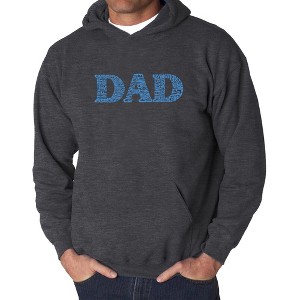LA Pop Art Men's Word Art Hooded Sweatshirt - Dad - 1 of 4