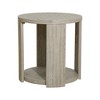 DOMETOUR Modern Coffee Table with Walnut MDF Top and Natural Oak Legs For Living Room - 3 of 4