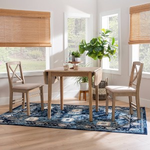 Set of 2 Triena X-Back Dining Chairs - Linon - 1 of 4