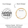 Big Dot of Happiness Bump, Set, Spike - Volleyball - Wish Card Baby Shower Activities - Shaped Advice Cards Game - Set of 20 - 3 of 4