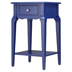 Muriel Accent Table with Shelf - Royal Blue - Inspire Q