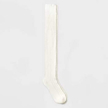 Women's Over The Knee Socks - Xhilaration™ White 4-10 : Target