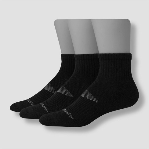Hanes Womens Comfort Soft Sock Ankle Black Extended Size
