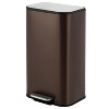 12/20/30L Trash Can  with Step Pedal, Quiet-close step-on trash can with Thin Lid for Kitchen,Shopping mall, living room, office - 2 of 4