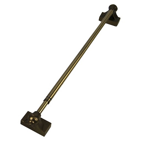 28 Magnetic Curtain Rod Brown Versailles Home Fashions Target