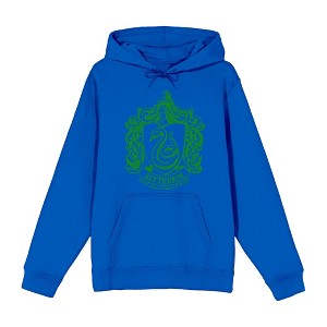 Harry Potter Slytherin Crest Long Sleeve Adult Hooded Sweatshirt-XXL - 1 of 2