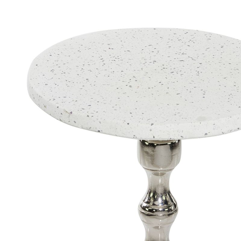 Traditional Terrazzo Accent Table White - Olivia &#38; May, 4 of 15