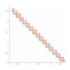 Black Bow Jewelry 5-6mm, Pink FW Cultured Pearl & 14k Yellow Gold Clasp Necklace - 3 of 4