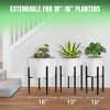 Sorbus Adjustable Metal Plant Stand – Mid Century Style Flower Pot Holder, 10 to 16 Inches Planter Stand for Modern Home Décor, Houseplants - 3 of 4