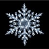 Northlight LED Lighted Twinkling Snowflake Christmas Outdoor Decoration - 47" - Cool White - 2 of 4