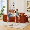 Sapphtopaz 82.25" 2-in-1 Couches for Living Room Convertible Sofa Bed Pull Out Sleeper Couch with 5 Pillows&Cup Holders Couch Bed for Bedroom - 3 of 4