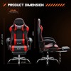 Grungis Office Chair with  Footrest and Comfy Lumbar Support,PU Leather Computer Chair with Headrest for Adult,Student - 3 of 4