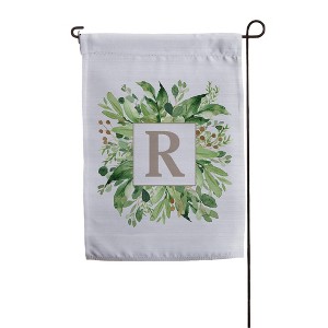 Personalization Mall Spring Greenery Personalized Letter Garden Flag - 1 of 1