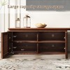 LOVSON 78.7"-110"Extendable TV Media Console for Up to 55+ Inch,  Modern TV Stand, Entertainment Center with Storage, for Living Room,Walnut - 4 of 4