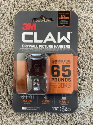 3m Claw 15lbs Drywall Picture Hanger With Temporary Spot Marker 5 Hangers  And 5 Markers : Target