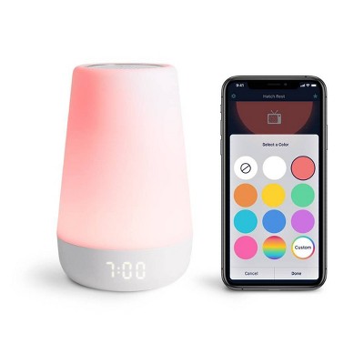 Hatch Rest Plus Sound Machine Night Light Time to Rise Audio Monitor