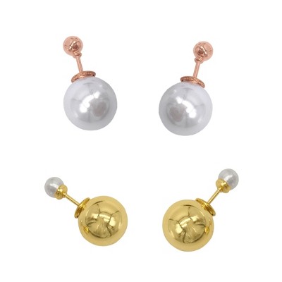 Adornia 2-PIECE Double-Sided Earrings HOLIDAY Set