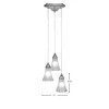 Toltec Lighting Europa 3 - Light Pendant in  Brushed Nickel with 5.5" Fluted Frosted Crystal Shade - 2 of 2