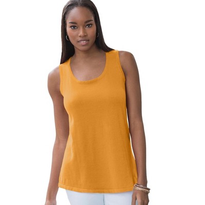 Jessica London Women's Plus Size Scoop-Neck Sweater Tank
