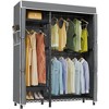 VIPEK V2C Wire Covered Garment Rack, Black Rack with Oxford Fabric Cover, Max Load 800LBS - 2 of 4