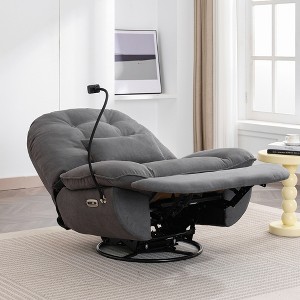 Racxily Power Recliner Swivel Glider USB Charger With Bluetooth Music Player Different Function Sleep Working Game and Leisure Model - 1 of 4