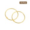 Unique Bargains Carbon Steel Loose Leaf Binder Snap Shower Curtain Rings 15 Pcs - 3 of 4