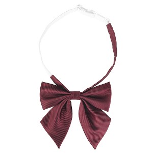 INSPIRE CHIC Women's Adjustable Solid Pre-Tied Bow Tie - 1 of 4