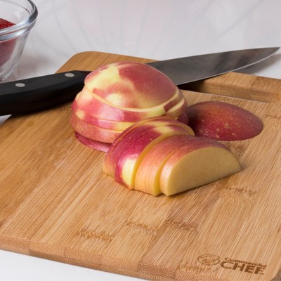 Bamboo Rectangular Cutting Board Set with Handles, 3-Piece