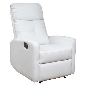 Samedi Faux Leather Recliner Club Chair White - Christopher Knight Home