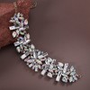 SOHI Women's Crystal Silver Chunky Crystal Choker Necklace - 2 of 4