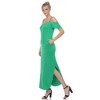 Women's Cold Shoulder Lexi Maxi Dress with Pockets - White Mark - 3 of 4