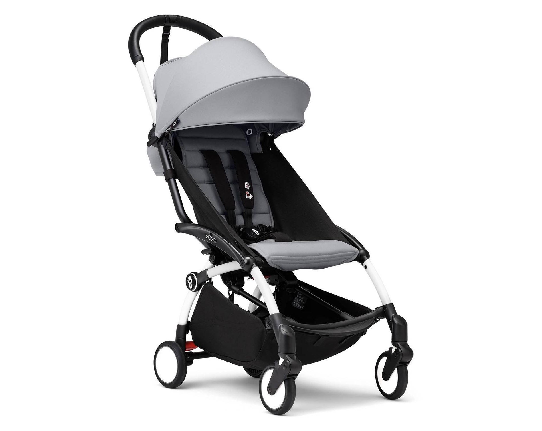 Stokke YOYO³ Stroller Lightweight & Compact Carry-On Compatible - White Stone - 6m+
