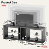 Bestier 63 Inch LED TV Stand with Glass Shelves - 4 of 4