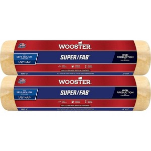 Wooster Genuine 12" Super/Fab 1/2" Nap Roller Cover 2-Pack, R240-12-2PK - 1 of 1