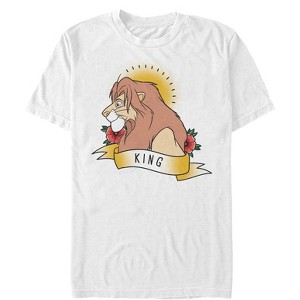 Men's Lion King Valentine Simba King T-Shirt - 1 of 4