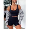 Womens Stylish Bolero Long Sleeve Sweatshirts Bolero Open Front Cropped Cardigan Workout Crop Tops Sweatshirt Shrug Sweatshirt Bolo - 2 of 4