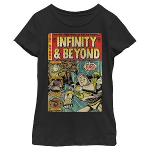 Girl's Toy Story Buzz Lightyear Comic Cover T-Shirt - 1 of 4