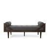 Chaise Lounge Sofa,Two-Armed Chaise Lounge With Button Tufting And Waffle Stitching,Chaise Lounge In Living Room-Cuddlewood - 3 of 4