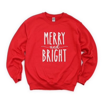 Simply Sage Market Women's Graphic Sweatshirt Embroidered Merry and Bright