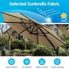 TiramisuBest 9'x7' Solar LED Lighted Patio Umbrella with Tilt & Crank for Table/Base,Garden/Deck/Backyard/Pool/Beach,Brown - 4 of 4
