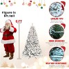 Artificial Trees Christmas Snow-Flocked with Pine Cones,Prelit Xmas Trees, Home Decoration-Maison Boucle - 4 of 4