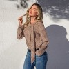 Women's Chic Glen Plaid Ascot Tie Blouse - Cupshe - 3 of 4