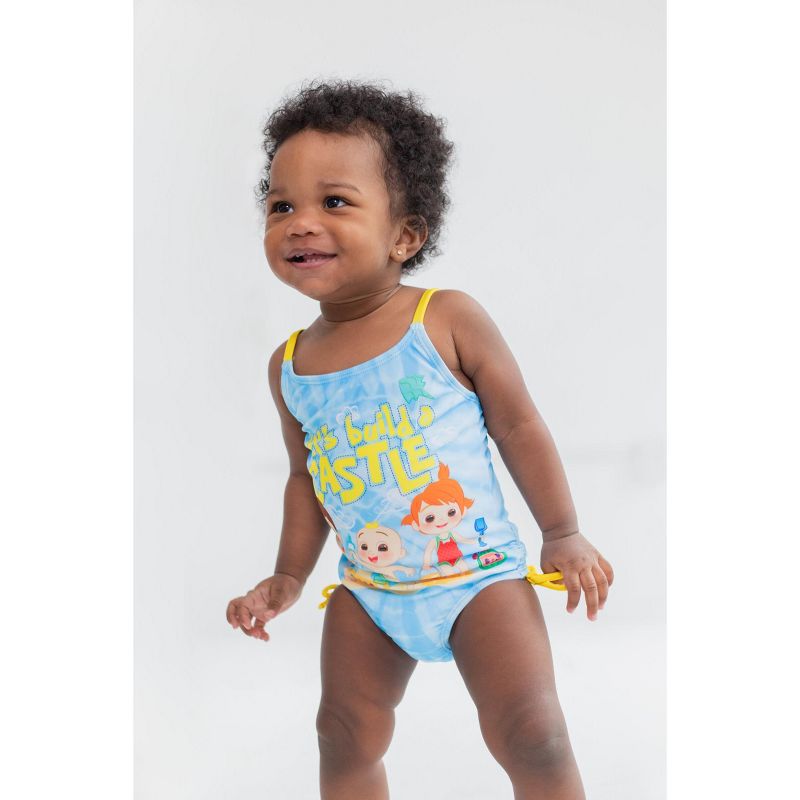 CoComelon Tomtom Yoyo JJ Baby Girls One Piece Bathing Suit Infant, 3 of 9